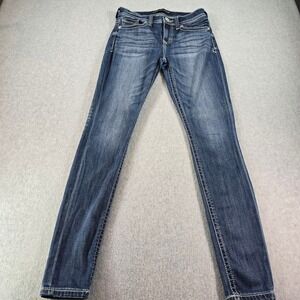EXPRESS Jeans Womens 2R Mia Mid Rise Legging Blue Denim Skinny Fit